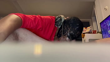 Black puke slut gagging for master