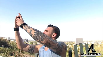 Chesty inked slut vyxen steele tastes alex legend's big load of sperm