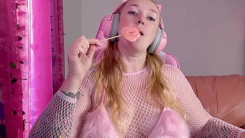 Asmr lollipop eating