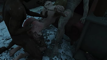 Fallout 4 gangbang with raiders