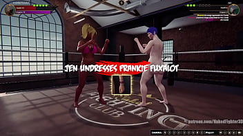 Frankie vs jen nf3d lesbian sex battle