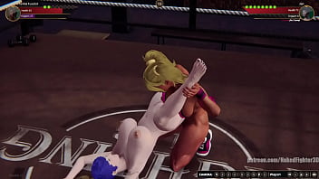 Frankie vs jen nf3d lesbian sex battle