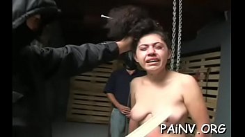 Bitch gets fastened up and spanked