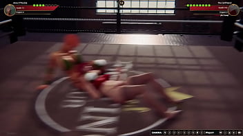Aine vs girlfriend nf3d no rules combat ring battle redhead
