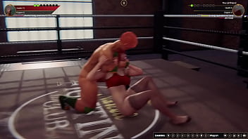 Aine vs girlfriend nf3d no rules combat ring battle redhead