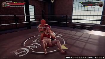Aine vs girlfriend nf3d no rules combat ring battle redhead