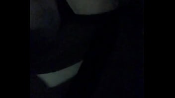 Bbw riding around again at night with my tits out