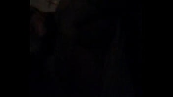 Bbw riding around again at night with my tits out