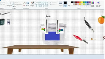 Procedimiento de una maqueta sobre la electrólisis