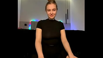 Masturbating and bouncing natural tits