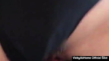 Milf vicky vette squeezes her big tits and rides rokk's big cock