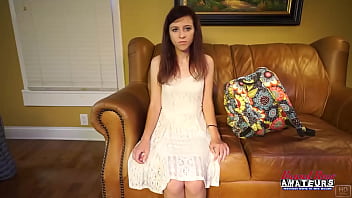 Lovely redhead katie walls self pleasures her pussy and sucks a juicy cock