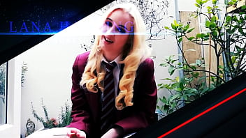 Teen & stepmom suck off a room of guys