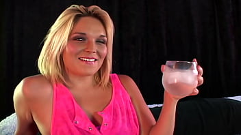 Icy head 19 year old babe deepthroats & takes a massive facial in her first porn scene