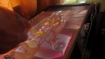 Cool cumshot sperm on photo