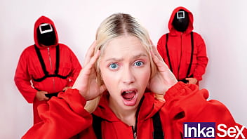 Squid game vivían lola brasilera es follada por el ano al no seguir las advertencias de sus jefes en juego del calamar