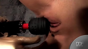 Tattooed babe bound & spanked