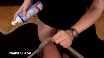 Curvy coed taylee wood loves sucking matt's cream covered cock