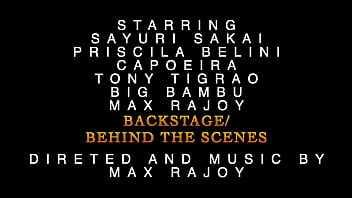 Sayuri sakai & priscila belini fist lab coctail drink backstage behind the scene reality show porn production