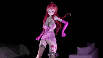 Miku hentai sex dance vocaloid sugar free mmd 3d red hair clip