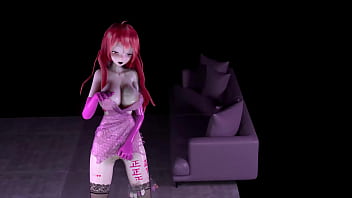 Miku hentai sex dance vocaloid sugar free mmd 3d red hair clip