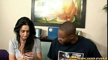 Hot brunette milf into interracial porn with a big black dick Hot brunette milf into interracial porn with a big black dick