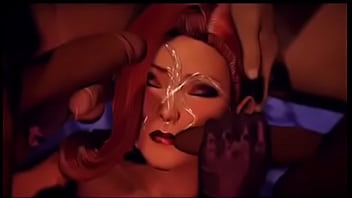 Jessica rabbit chupando