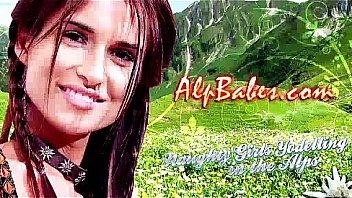 Horny alp's shepherdess teasing