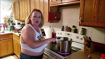 The slut scarlett gets fucked hard by her husbands son