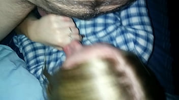 19 gf swallowing my cock