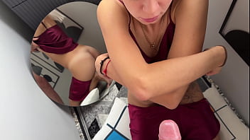 Step girl races to the balcony the second mom leaves to suck me dry in secret