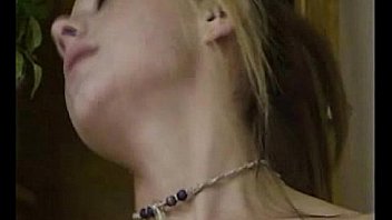 Licking the sticking dildo and downing pussy on it