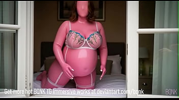 I changed my husband into my wife of latex and he liked it