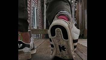 Slutty worn sneakers