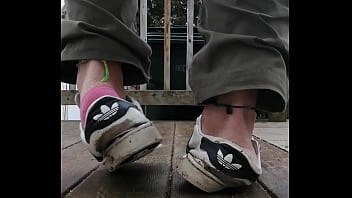 Slutty worn sneakers