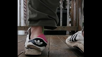 Slutty worn sneakers