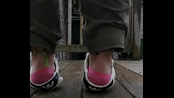 Slutty worn sneakers