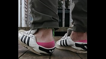 Slutty worn sneakers