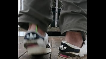 Slutty worn sneakers