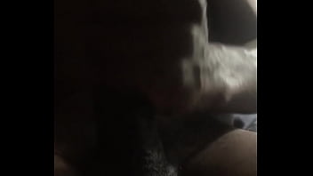 Nn strokes his big cock