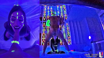 Anne bonny glow job at rave party