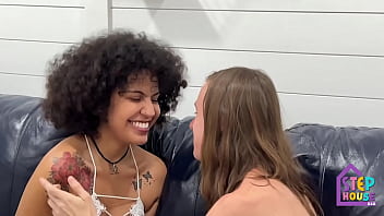 Horny latina whore sucks big dick with passion and gets wet