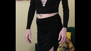 Kit summers showing of a tight little black number part 1 of 3