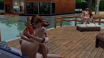 Sexo duro sobre el mar