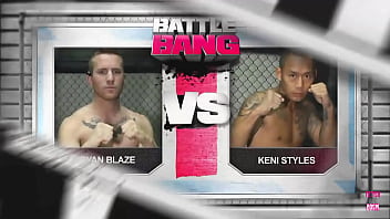 Lexi belle a blonde individual of asian descent was victorious in the cage match