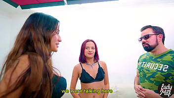 My friend's husband has sex with both of us cums a lot in her ass and i lick it all up english subtitles