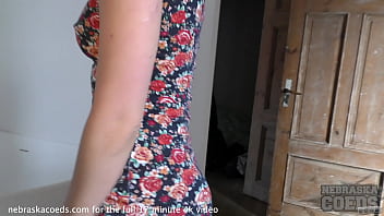 Fresh hairdresser earning extra cash with a big fat glass dildo while bathing Fresh hairdresser earning extra cash with a big fat glass dildo while bathing