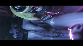 Widowmaker deepthroated by doomfists large peener