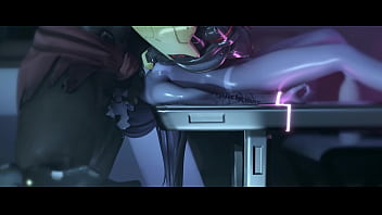Widowmaker deepthroated by doomfists large peener