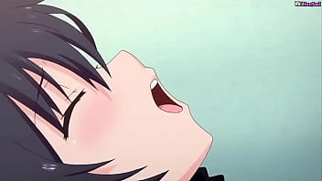 Grandes tetas no se sacia con semen en su boca